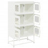 Komoda biała 68x39x123 cm stal