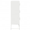 Komoda biała 68x39x123 cm stal