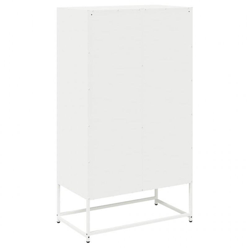 Komoda biała 68x39x123 cm stal