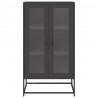 Szafka, czarna, 68x39x123 cm, stal