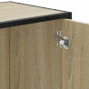 Szafka pod umywalkę łazienkową Sonoma Oak 65x33x60 cm Drewno klejone