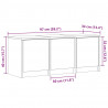 Szafka pod TV z LED, przydymiony dąb, 97x34x40 cm