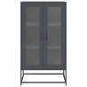 Komoda wysoka Antracyt 68x39x123 cm Stal