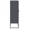 Komoda wysoka Antracyt 68x39x123 cm Stal