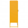 Komoda wysoka Musztardowo-żółta 68x39x123 cm Stal