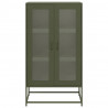 Komoda Oliwkowo-zielona 68x39x123 cm Stal