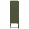 Komoda Oliwkowo-zielona 68x39x123 cm Stal