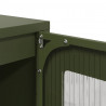 Komoda Oliwkowo-zielona 68x39x123 cm Stal