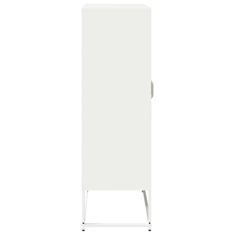 Komoda biała 68x39x123 cm stal