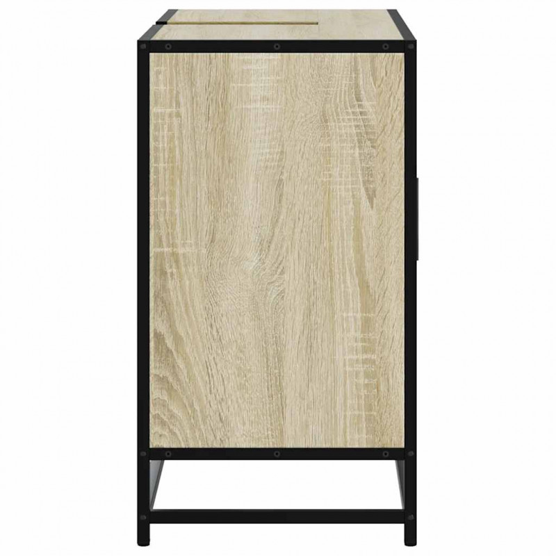 Szafka pod umywalkę łazienkową Sonoma Oak 80x33x60 cm Drewno klejone