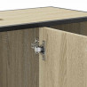 Szafka pod umywalkę łazienkową Sonoma Oak 80x33x60 cm Drewno klejone