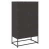 Szafka, czarna, 68x39x123 cm, stal