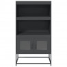Komoda wysoka Antracyt 68x39x123 cm Stal