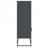 Komoda wysoka Antracyt 68x39x123 cm Stal