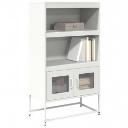 Komoda biała 68x39x123 cm stal