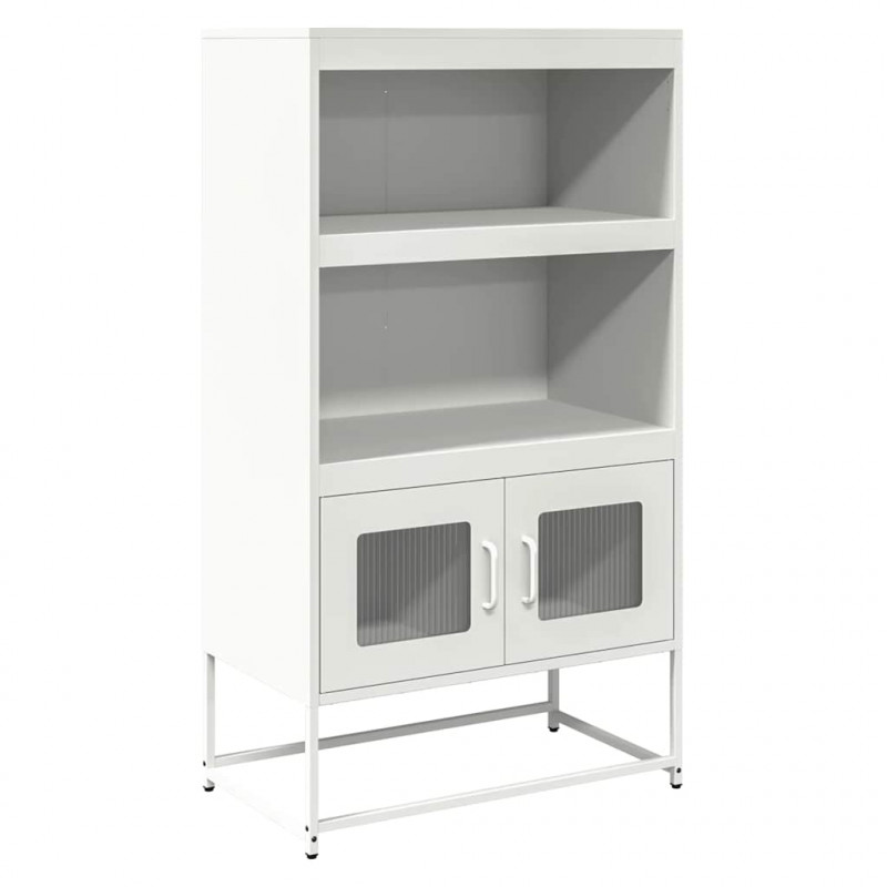 Komoda biała 68x39x123 cm stal
