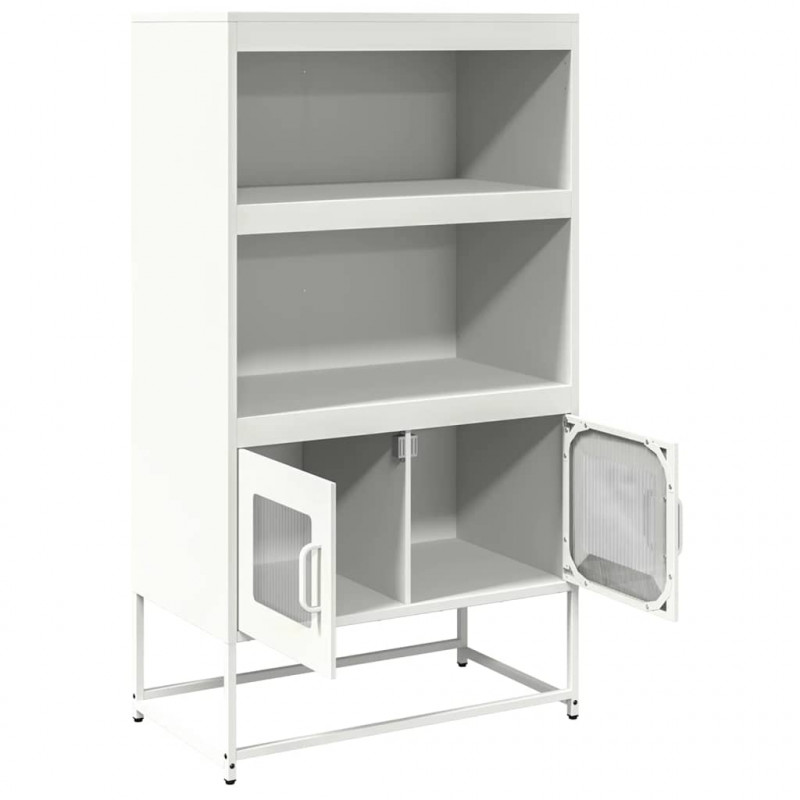 Komoda biała 68x39x123 cm stal