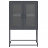 Komoda wysoka Antracyt 68x39x107 cm Stal