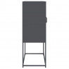Komoda wysoka Antracyt 68x39x107 cm Stal