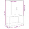 Komoda wysoka Antracyt 68x39x107 cm Stal