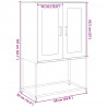Komoda wysoka Musztardowo-żółta 68x39x107 cm Stal