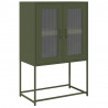 Komoda Oliwkowo-zielona 68x39x107 cm Stal
