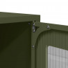Komoda Oliwkowo-zielona 68x39x107 cm Stal