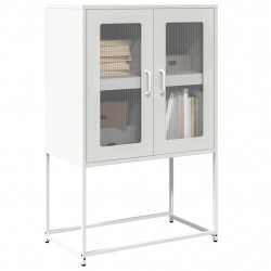 Komoda biała 68x39x107 cm stal