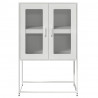 Komoda biała 68x39x107 cm stal