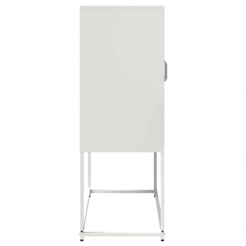 Komoda biała 68x39x107 cm stal