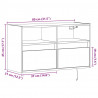 Ścienna szafka TV z LED, biała, 80x31x45 cm