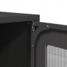 Szafka pod telewizor, czarna, 100,5x39x60,5 cm, stalowa