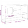 Szafka pod telewizor, różowa, 100,5x39x60,5 cm, stalowa