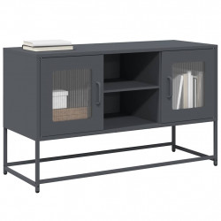 Szafka pod telewizor, antracytowa, 100,5x39x60,5 cm, stalowa