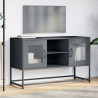 Szafka pod telewizor, antracytowa, 100,5x39x60,5 cm, stalowa