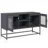 Szafka pod telewizor, antracytowa, 100,5x39x60,5 cm, stalowa