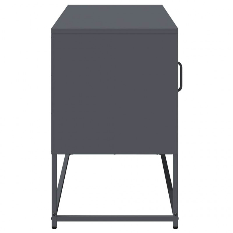 Szafka pod telewizor, antracytowa, 100,5x39x60,5 cm, stalowa