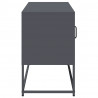 Szafka pod telewizor, antracytowa, 100,5x39x60,5 cm, stalowa
