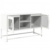 Szafka pod telewizor, biała, 100,5x39x60,5 cm, stalowa