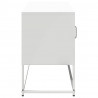 Szafka pod telewizor, biała, 100,5x39x60,5 cm, stalowa