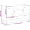 Szafka pod telewizor, biała, 100,5x39x60,5 cm, stalowa