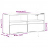 Ścienna szafka TV z LED, dąb sonoma, 100x31x45 cm