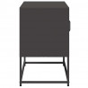 Szafka pod telewizor, czarna, 68x39x60,5 cm, stalowa
