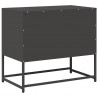 Szafka pod telewizor, czarna, 68x39x60,5 cm, stalowa