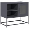 Szafka pod telewizor, antracytowa, 68x39x60,5 cm, stalowa
