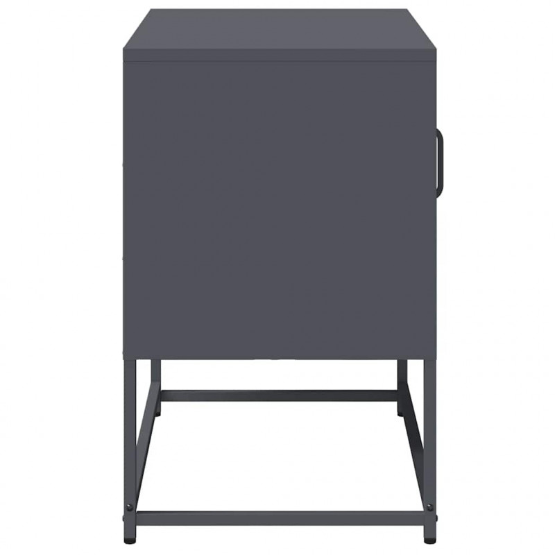 Szafka pod telewizor, antracytowa, 68x39x60,5 cm, stalowa