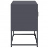 Szafka pod telewizor, antracytowa, 68x39x60,5 cm, stalowa