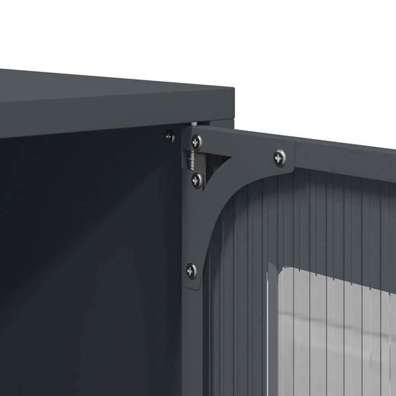 Szafka pod telewizor, antracytowa, 68x39x60,5 cm, stalowa