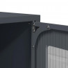 Szafka pod telewizor, antracytowa, 68x39x60,5 cm, stalowa