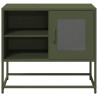 Szafka pod telewizor, oliwkowa, 68x39x60,5 cm, stalowa